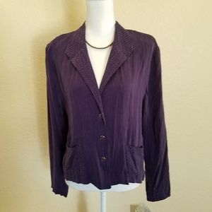 NWT Wild Rose  plum top. Size 16